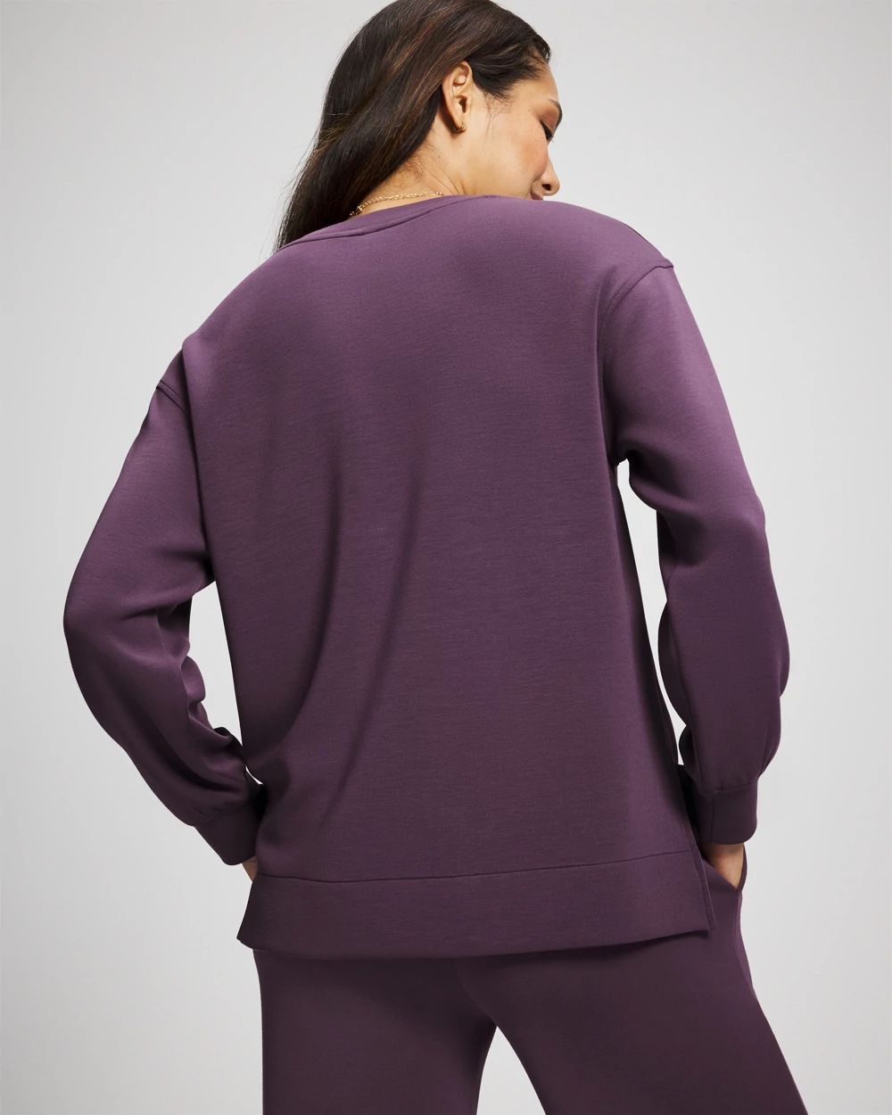 Modern Modal Crewneck Sweatshirt click to view larger image.