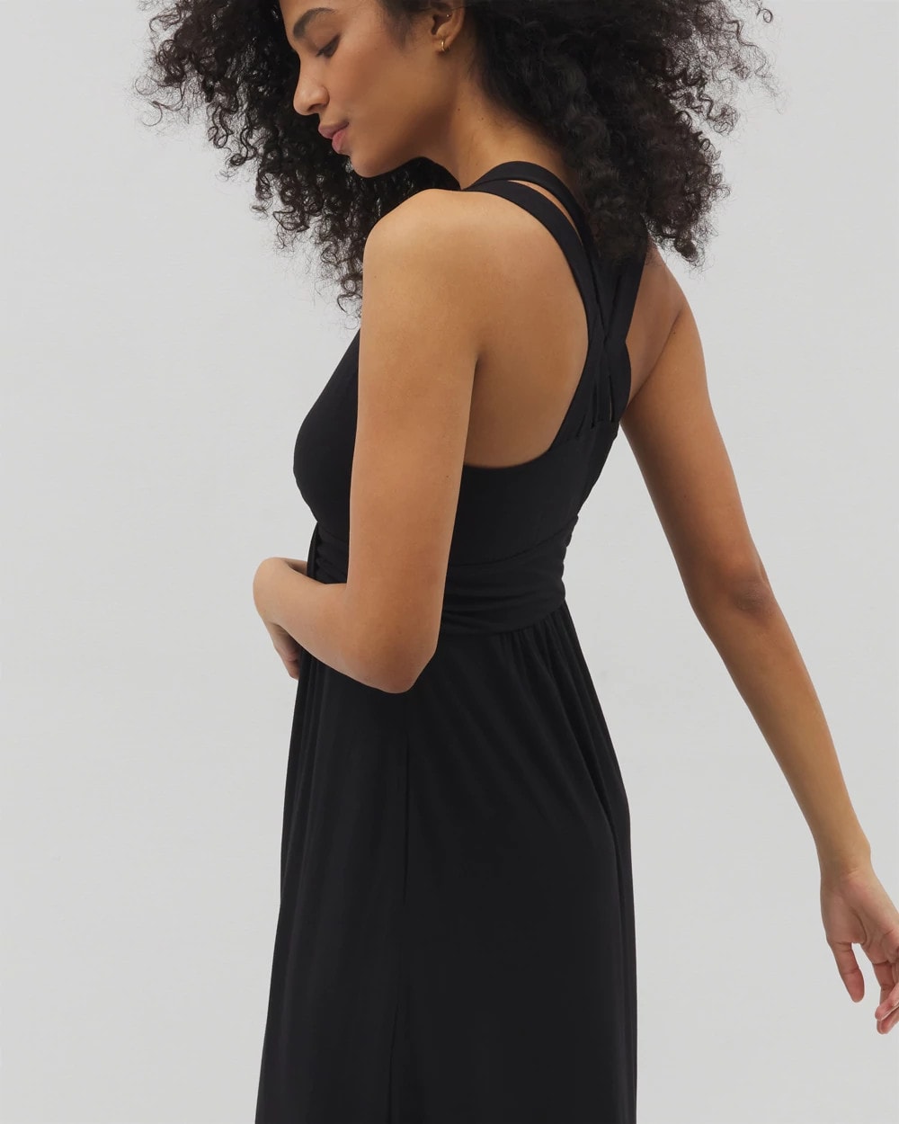 Isla Cross Back Maxi Bra Dress