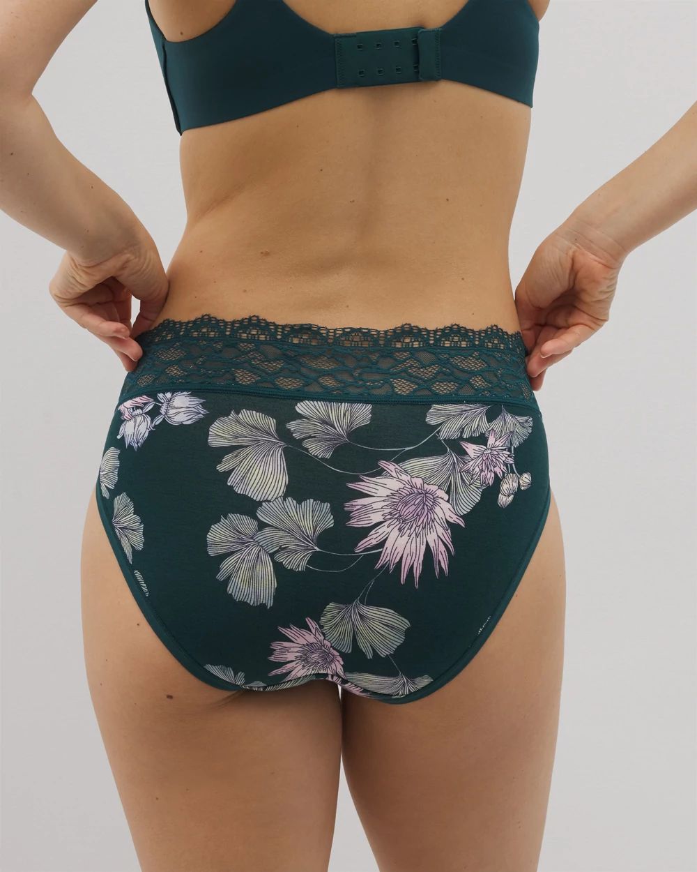 Embraceable High-Leg Panty with Enchanting Lace
