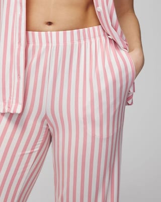 Cropped Pajama Pants click to view larger image.