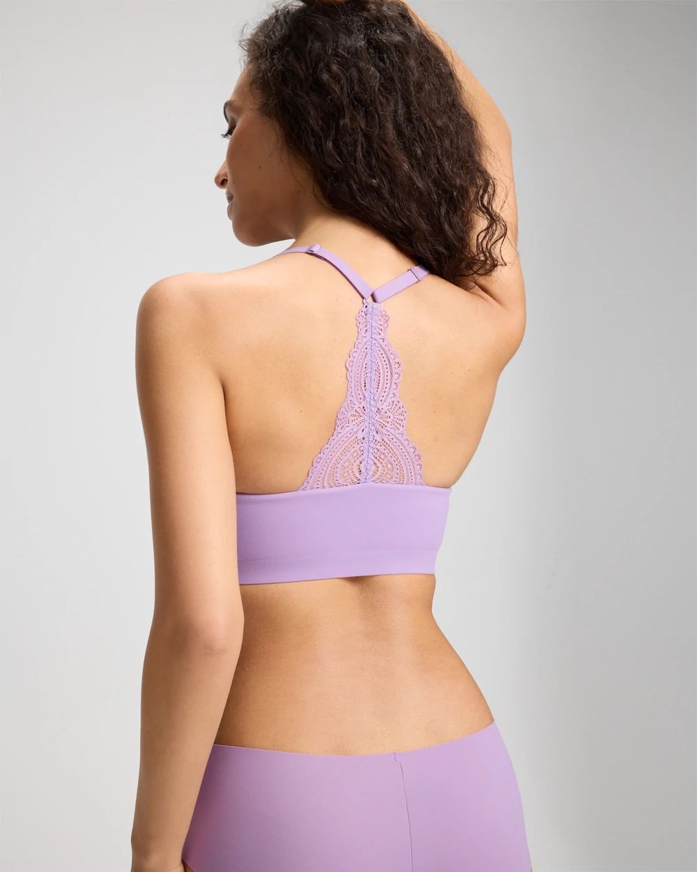 Racerback Bralette with Lace Back click to view larger image.