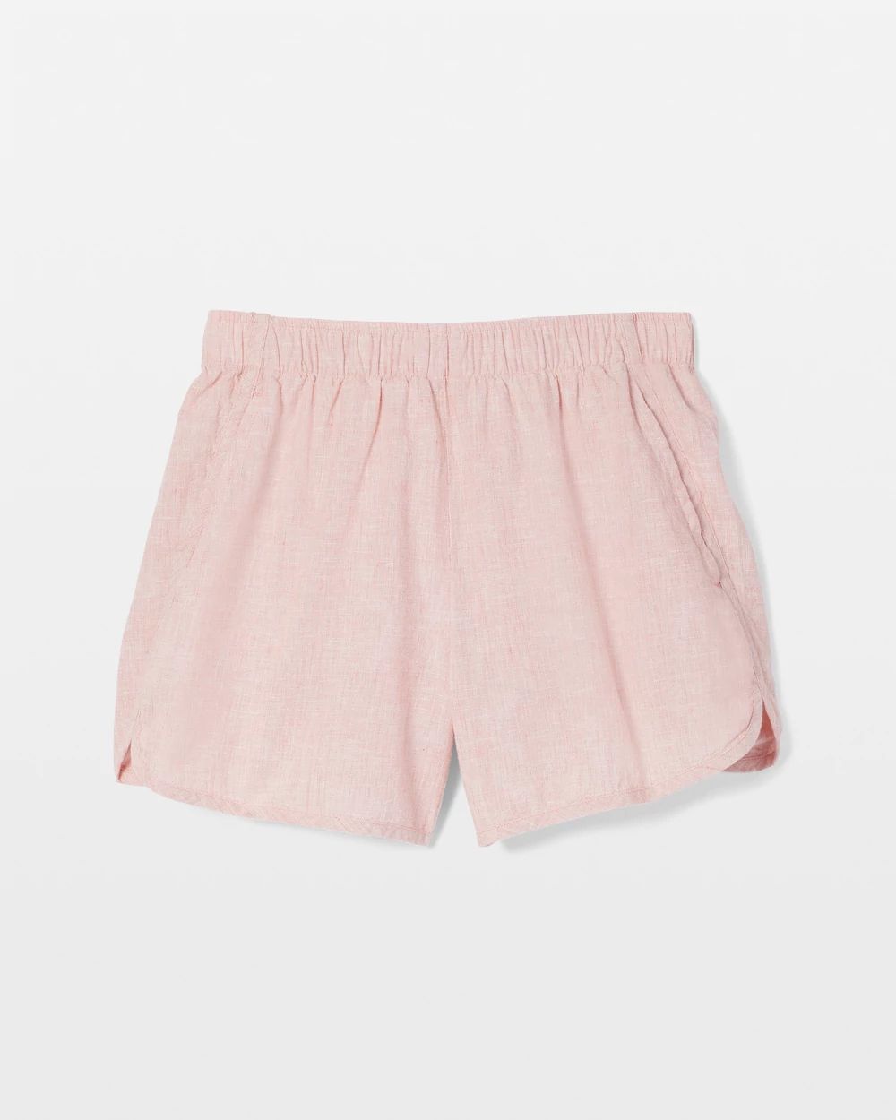 Laundered Cotton Pajama Shorts
