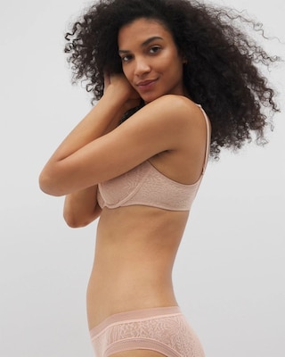 Soma Unlined Balconette Bra with Stretch Lace click to view larger image.