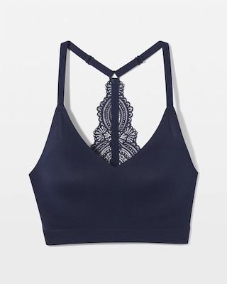 Racerback Bralette with Lace Back click to view larger image.