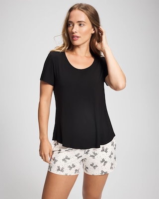 Packaged Short-Sleeve Short Pajama Set