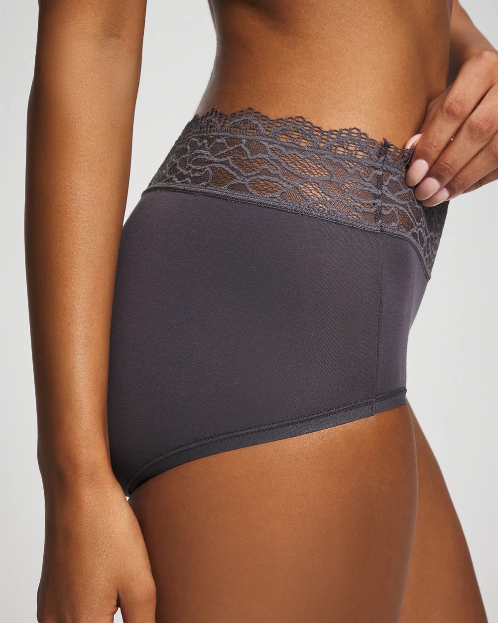 Brief Panty with Enchanting Lace click to view larger image.