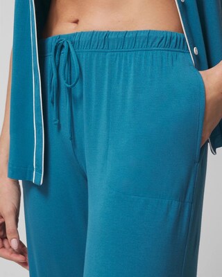 Solid Piped Pajama Pants click to view larger image.