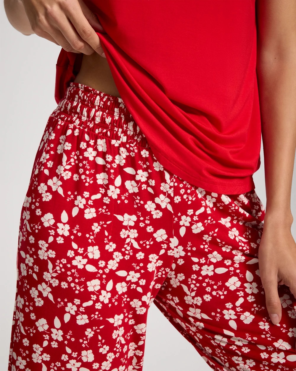 Cropped Pajama Pants