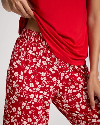 Cropped Pajama Pants click to view larger image.