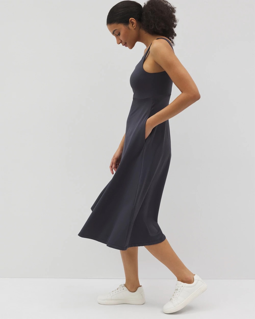 Lounge Square Neck Midi Dress