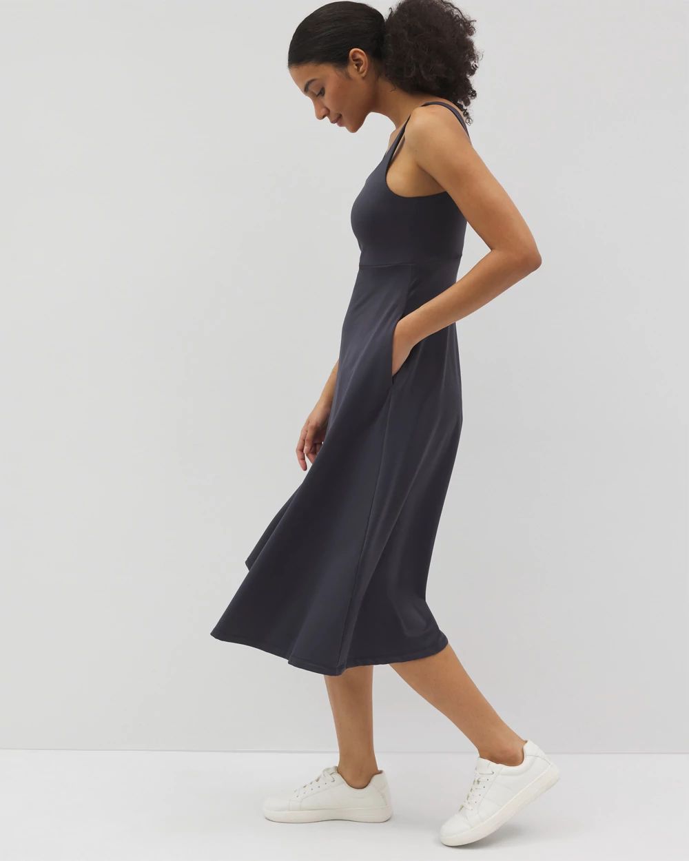 Lounge Square Neck Midi Dress