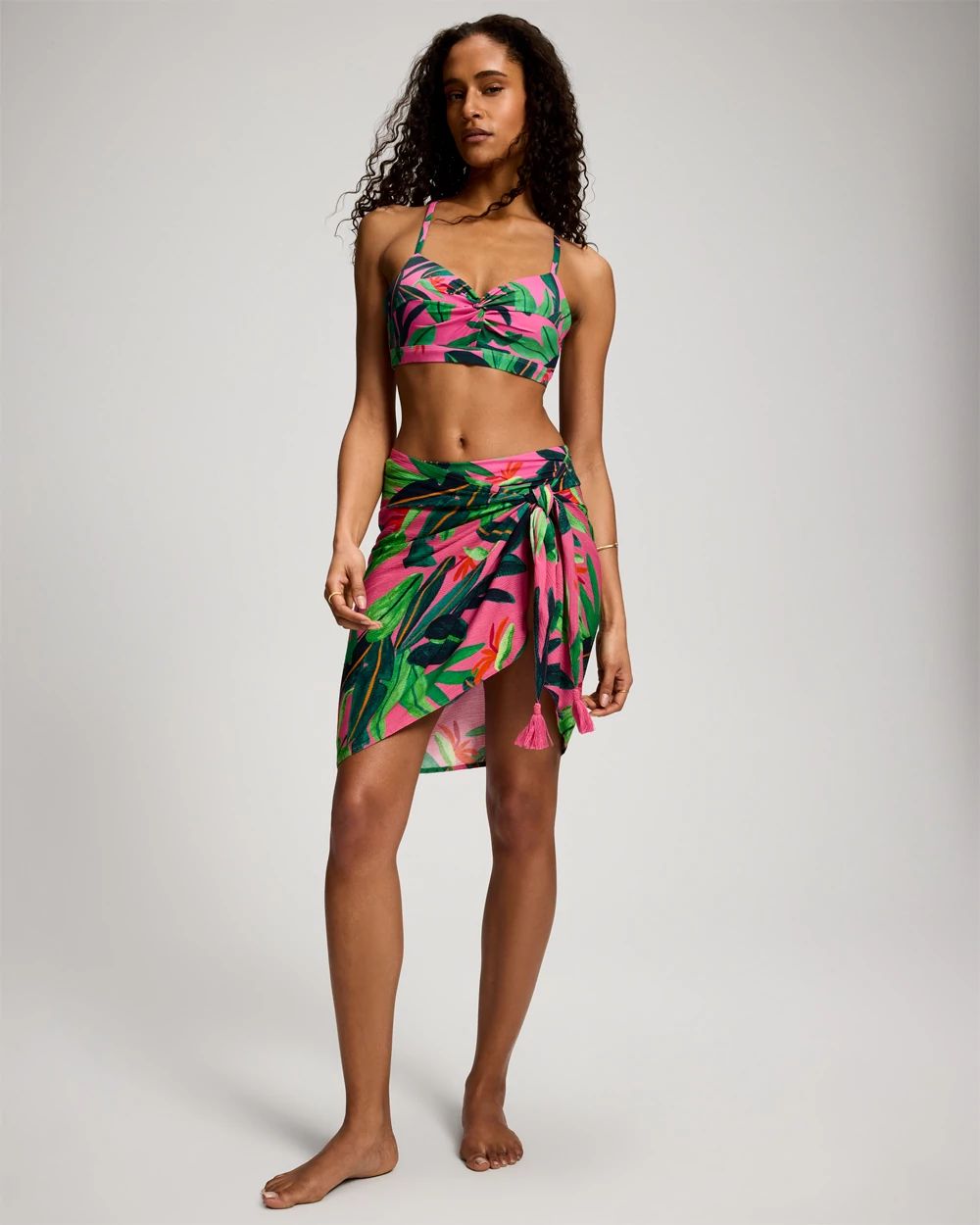 Soma Swim Rayon Crepe Pareo Sarong Cover Up Wrap