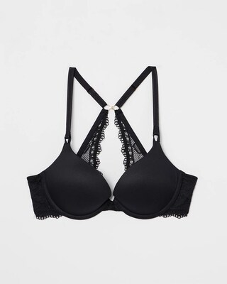 Push-Up Plunge Bra with Lace click to view larger image.