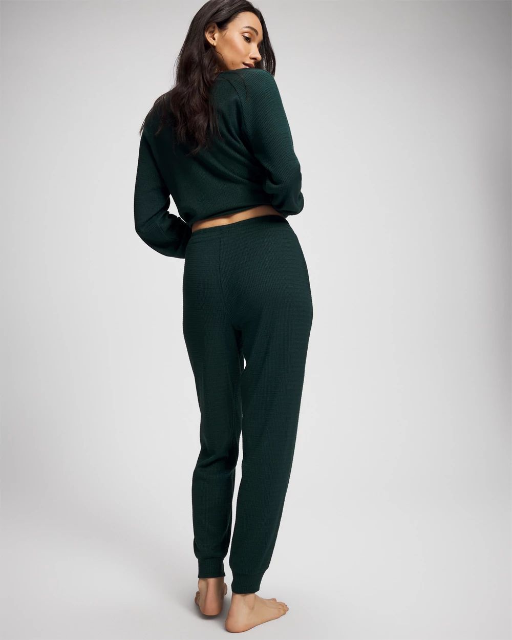 Cozy Waffle Banded Pajama Bottom