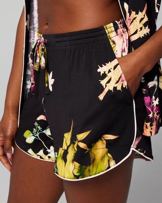 Printed Pajama Shorts