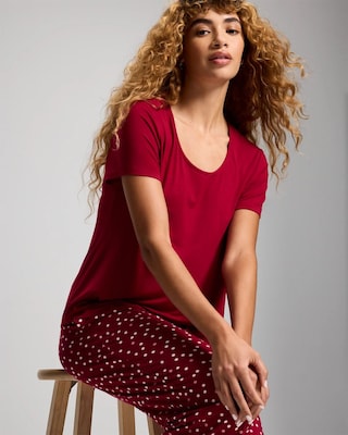 Packaged Short-Sleeve Pant Pajama Set click to view larger image.