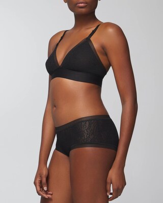 Soma Boyshort Panty with Stretch Lace click to view larger image.