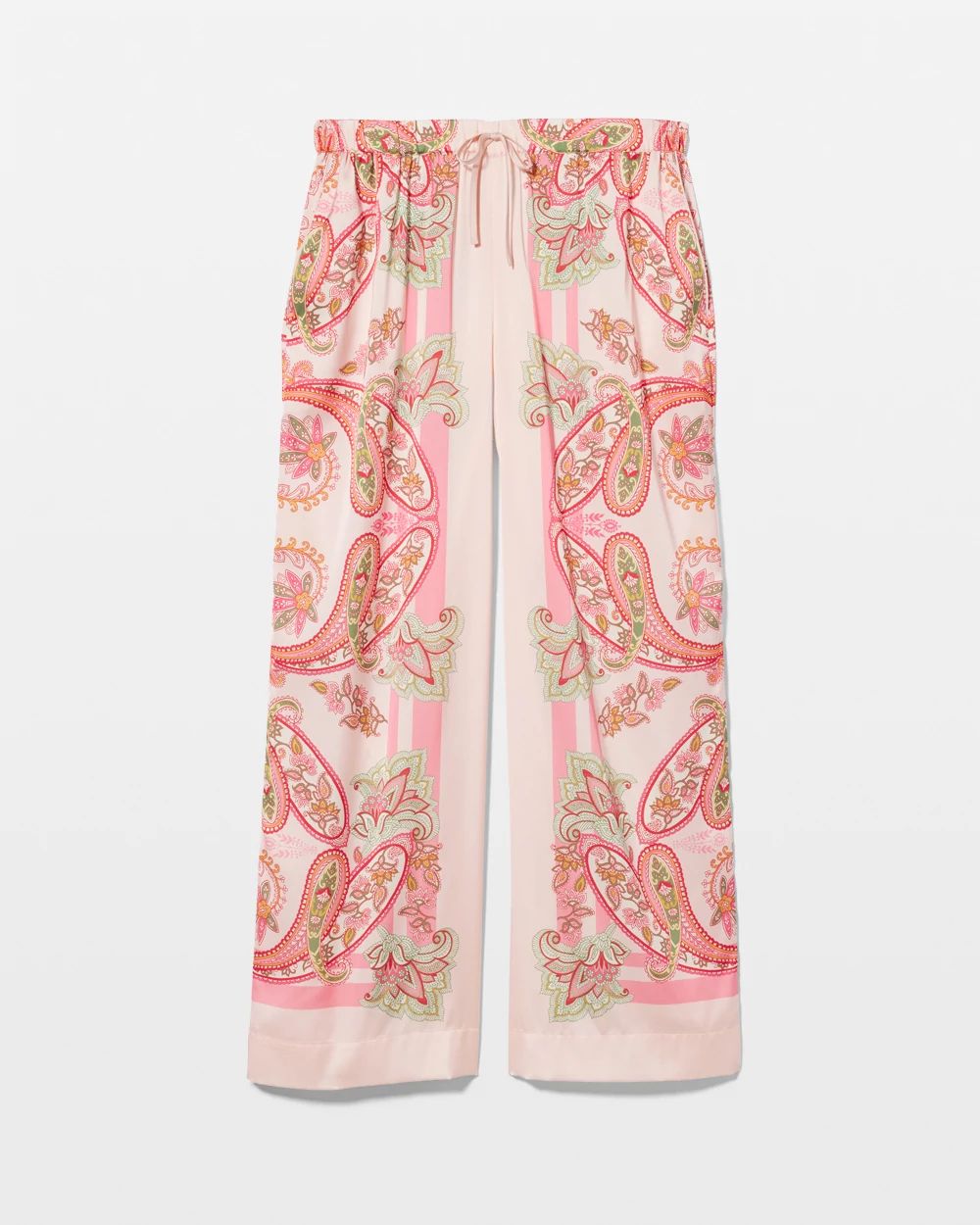 Satin Piped Pajama Pant