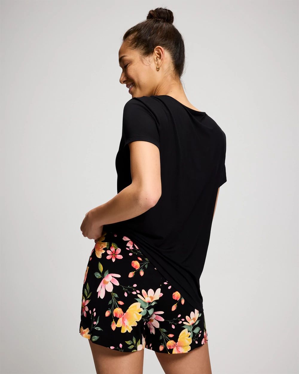 Cool Nights Short Sleeve and Short Pajama Set