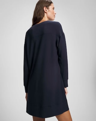 Ultrasoft Fleece Sweatshirt Dress click to view larger image.