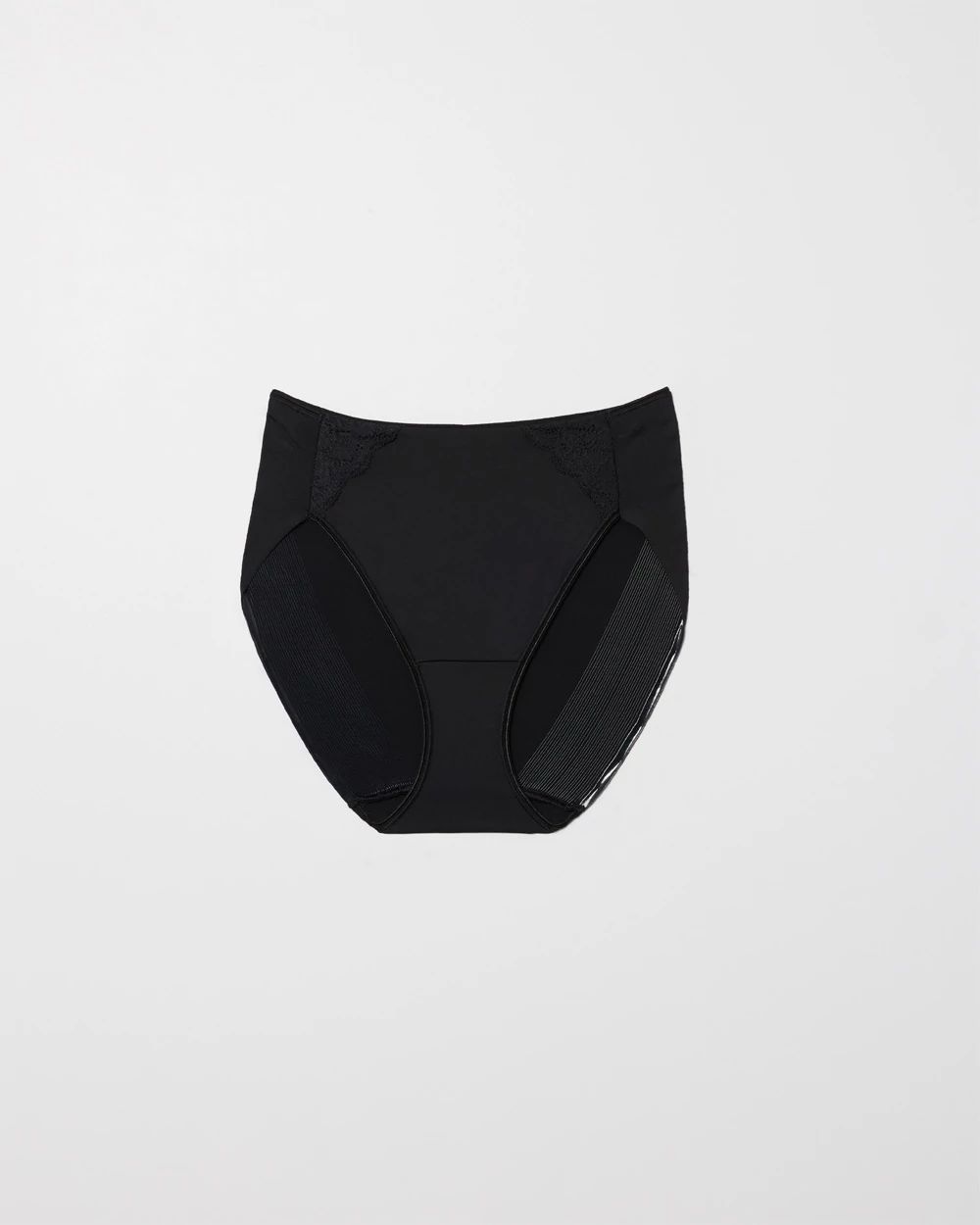 High-Leg Brief Panty with Lace click to view larger image.