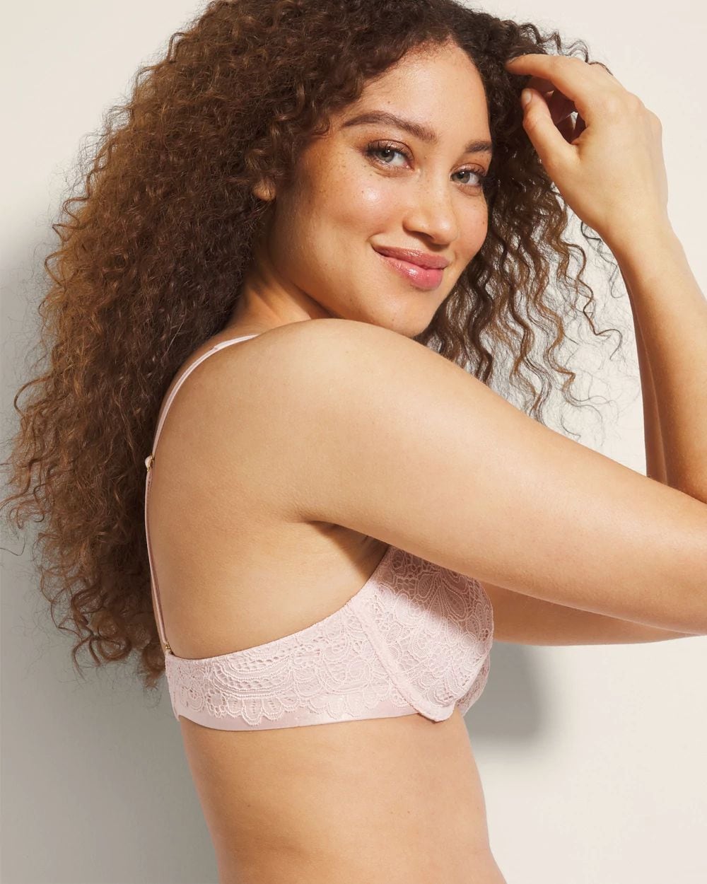 Soma Plunge Unlined Bra with Lace