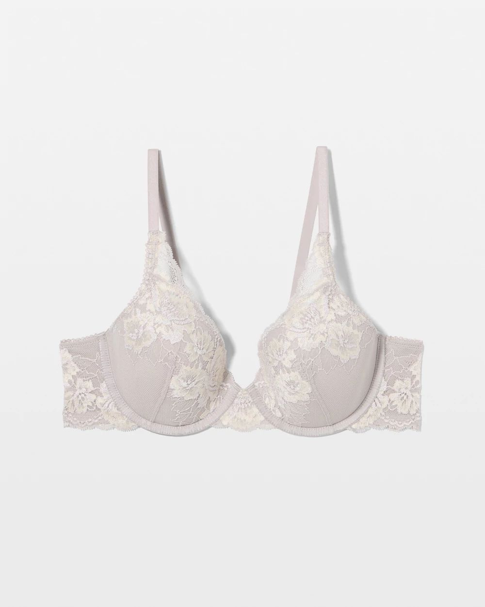 Romantic Lace Lightly Lined Demi Bra click to view larger image.