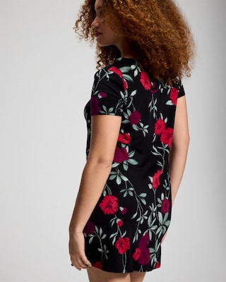 Short Sleeve Scoop Neck Sleepshirt click to view larger image.