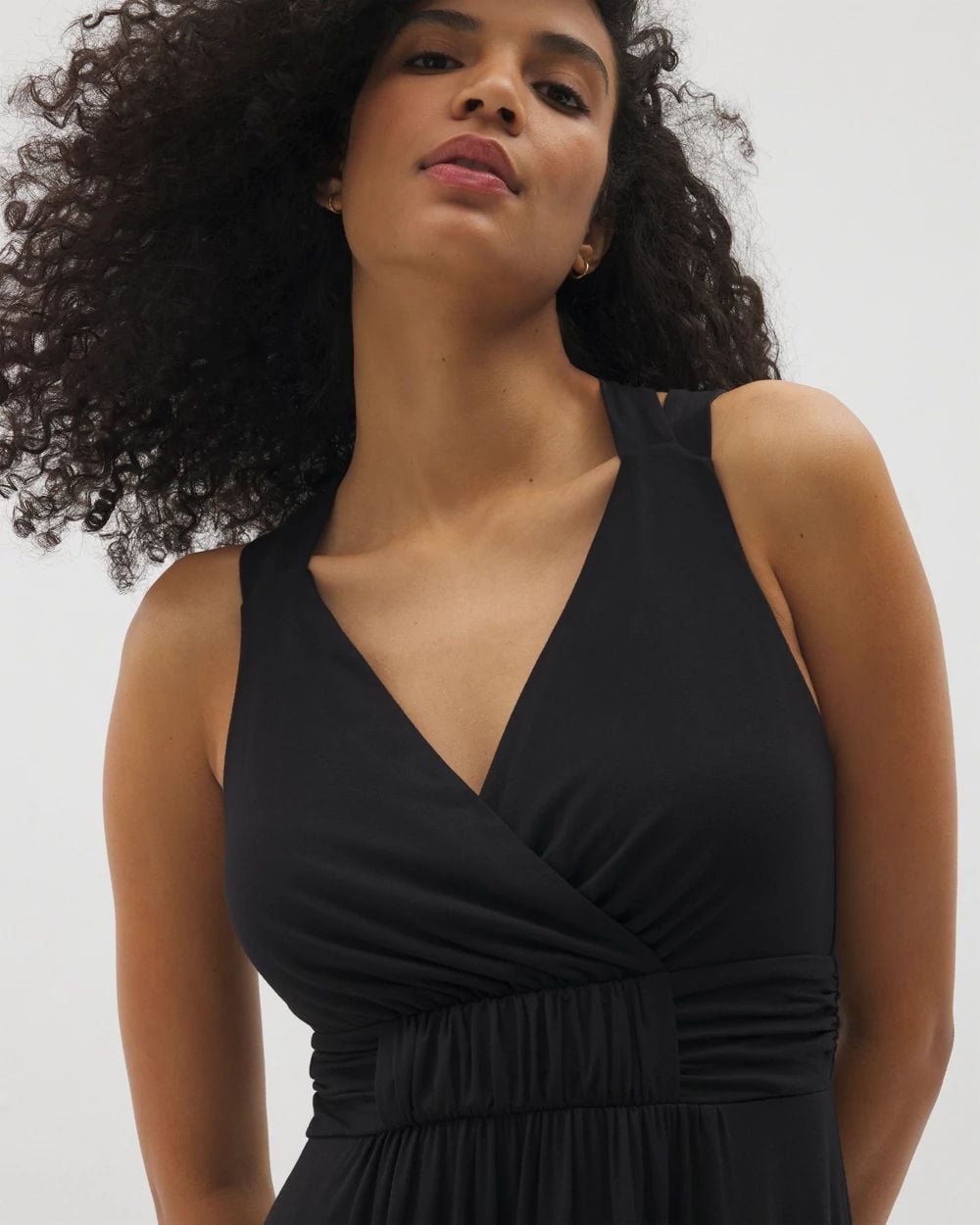Soft Jersey Isla Cross Back Maxi Bra Dress