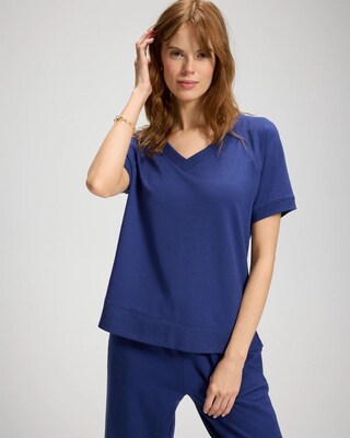 Essential Terry Short Sleeve Raglan Top
