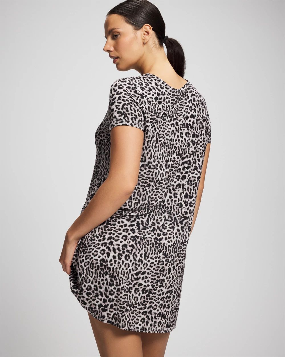 Short Sleeve Scoop Neck Sleepshirt click to view larger image.