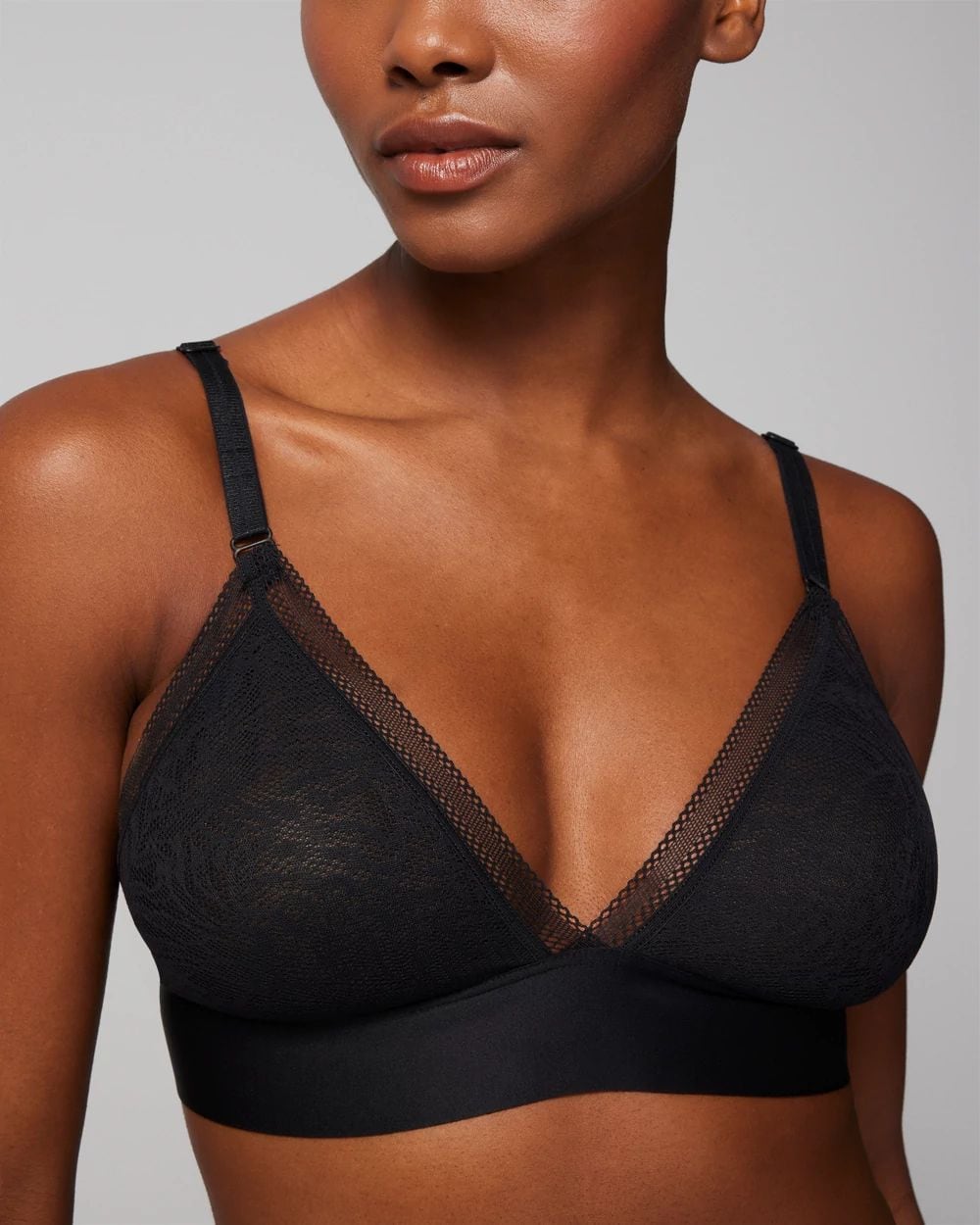 Triangle Bralette with Lace