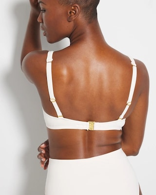Ring Master Draped Underwire Swim Top click to view larger image.
