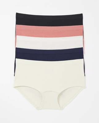 Rib Boyshort Panty 5 Pack