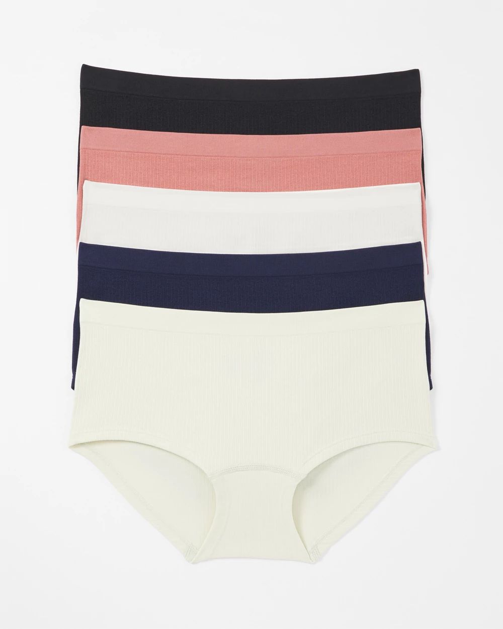 Rib Boyshort Panty 5 Pack