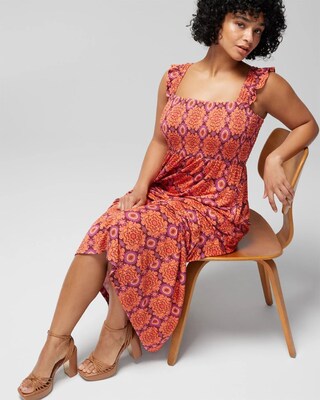 Flutter Sleeve Maxi Bra Dress click to view larger image.
