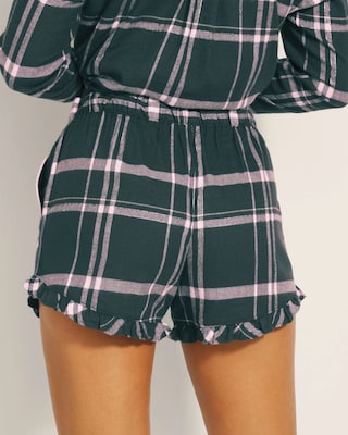 Super Soft Ruffle Pajama Short click to view larger image.