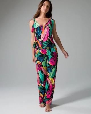 Tie-Shoulder Pajama Tank click to view larger image.