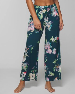 Wide-Leg Ankle Pajama Pants