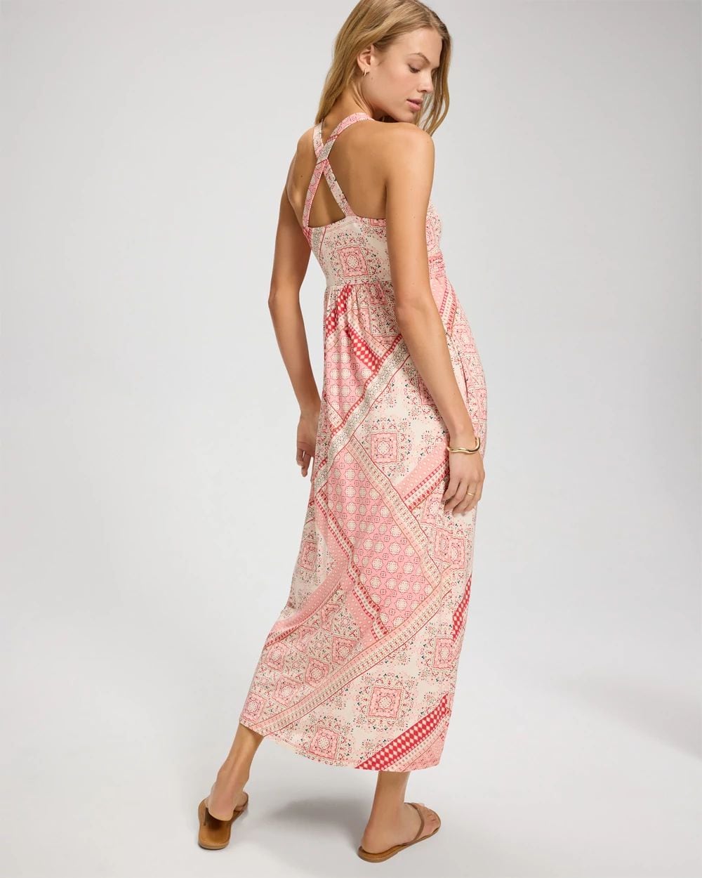 Soft Jersey Twist Front Maxi Bra Dress