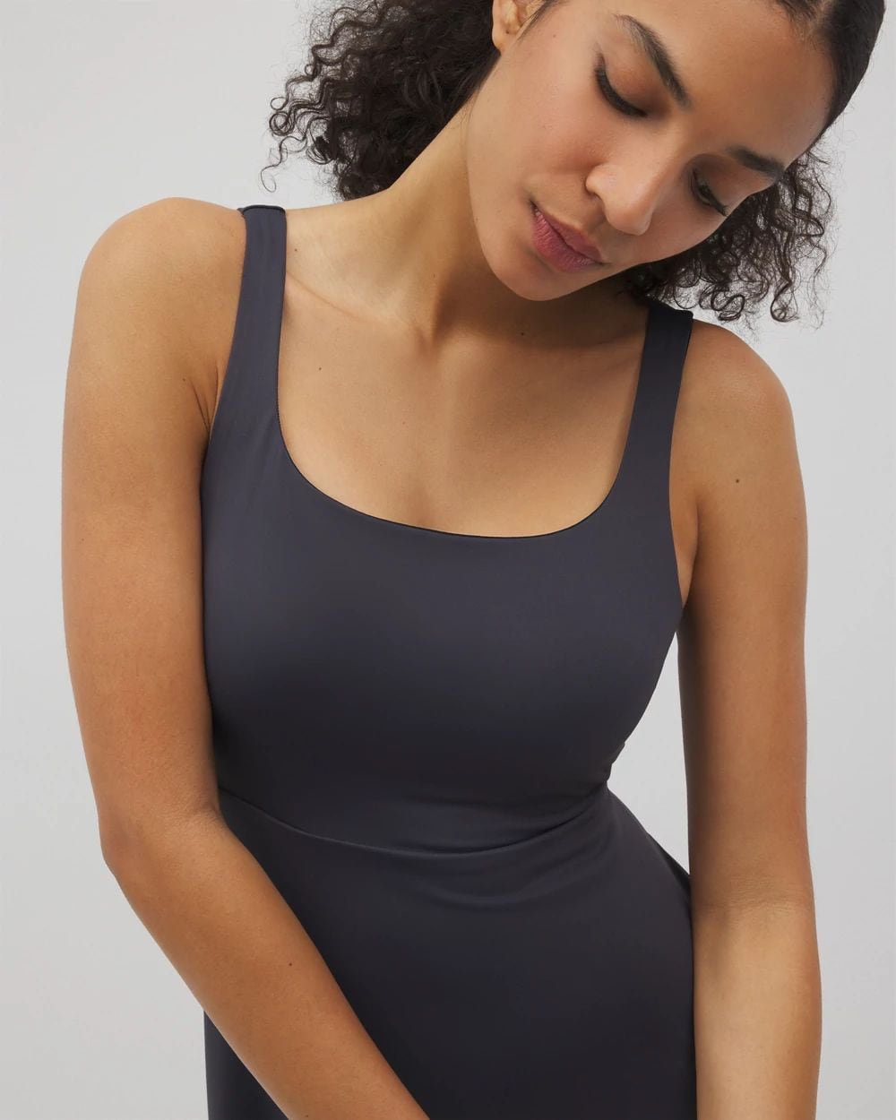 Lounge Square Neck Midi Dress