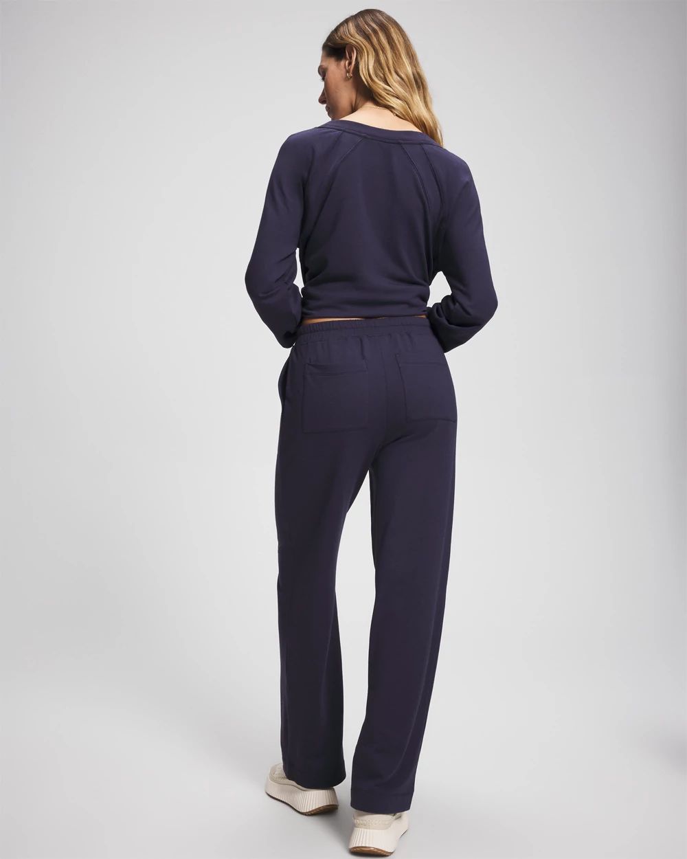 Essential Terry Straight Leg Pants click to view larger image.