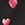 FLOATING HEARTS BLACK RED