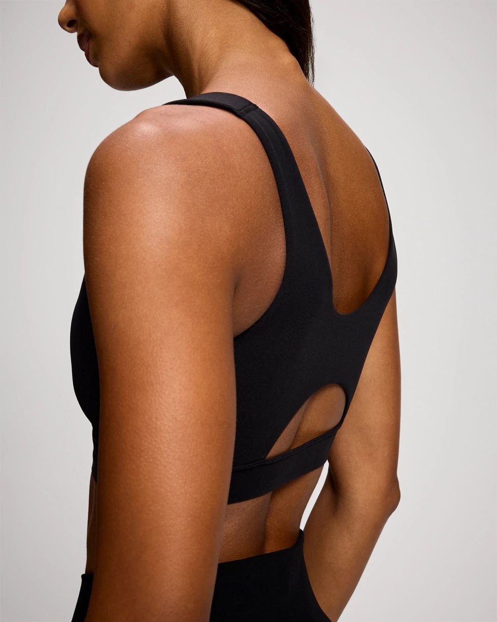 Wide Strap Yoga Bra click to view larger image.