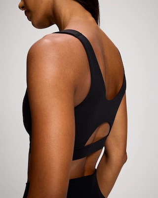 Wide Strap Yoga Bra click to view larger image.