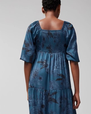 V-Neck Tiered Maxi Bra Dress