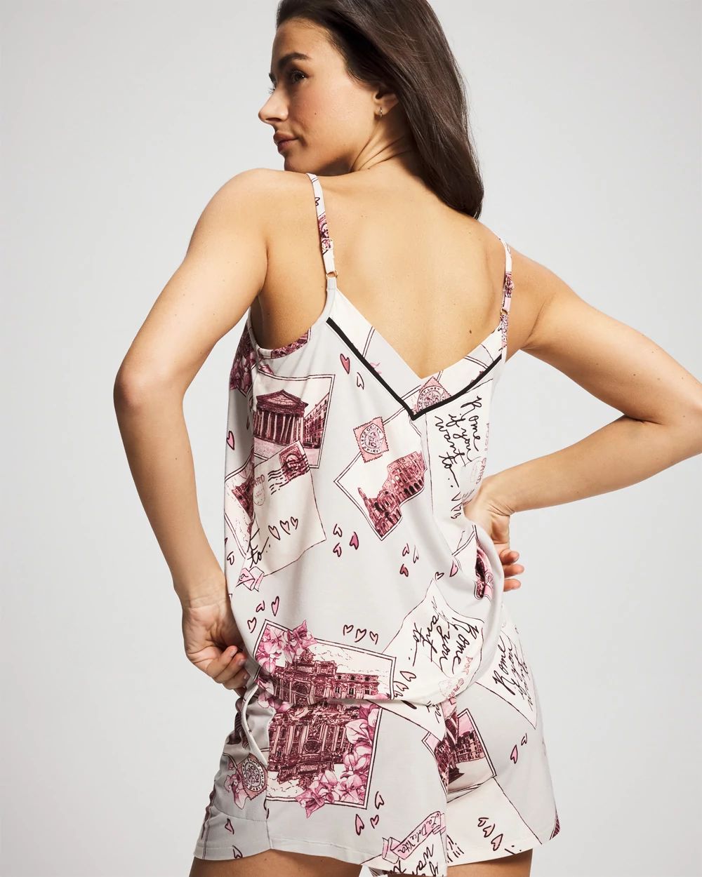 Cool Nights Piped Pajama Cami