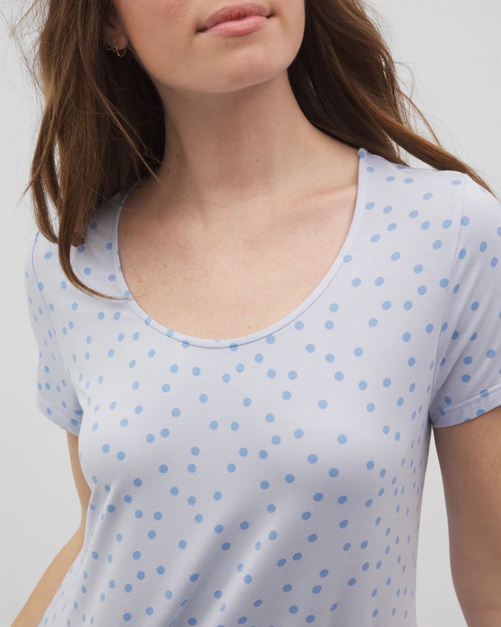 Cool Nights Short Sleeve Scoop Neck Sleepshirt
