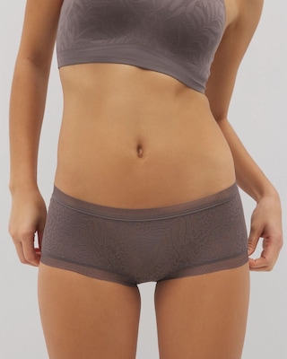 Soma Boyshort Panty with Stretch Lace