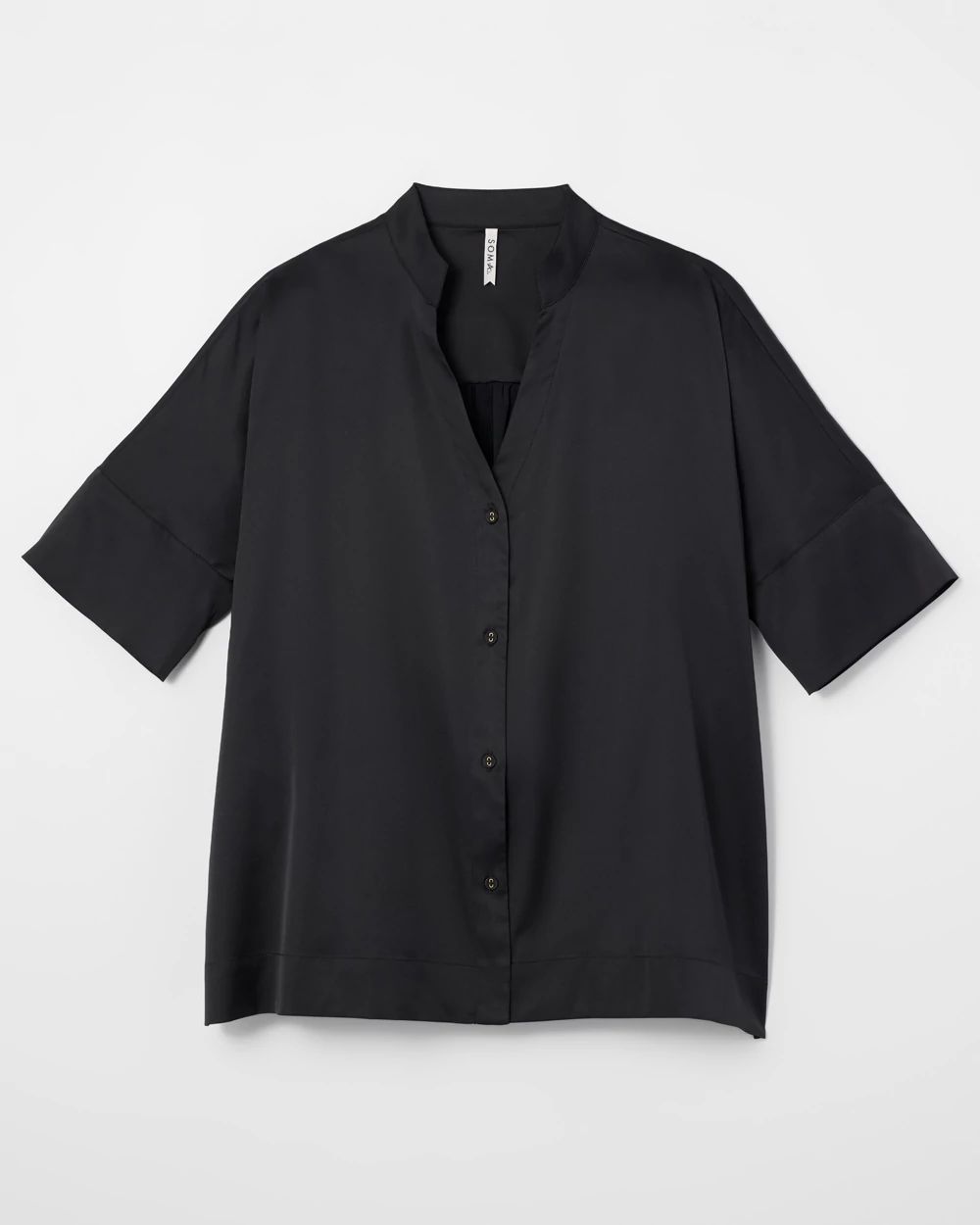 Drop Shoulder Button-Up Pajama Top